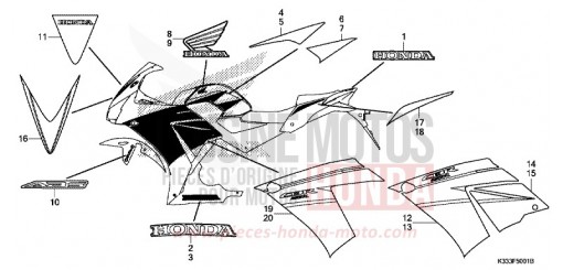 MARKE (2) CBR300RG de 2016